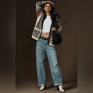 Pilcro Patchwork Cardigan